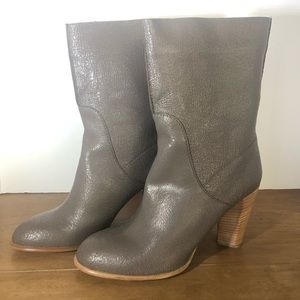 Marc by Marc Jacobs leather boots 8.5/ 40 NIB Grey